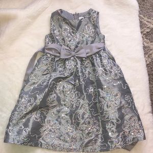 Toddler girls sequin flower dress